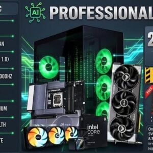 AI Professional PC — RTX 5090 · Core Ultra 9 285K · 128GB DDR5